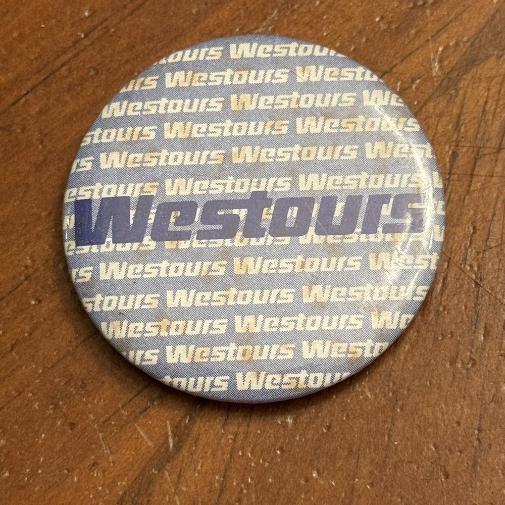 Westours‎ Vintage Pinback Button Pin Round Circle
